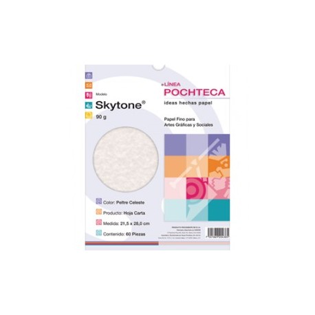 PAPEL SKYTONE PELTRE CARTA CON 60 HOJAS POCHTECA