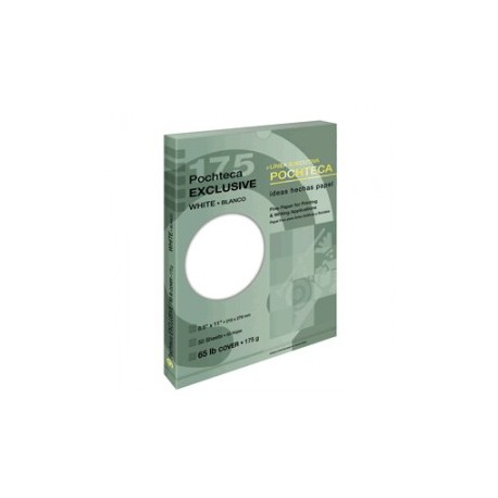 PAPEL EXCLUSIVE BLANCO CARTA 175 GR CON 50 POCHTECA