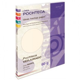 PAPEL CONTRAST VERJURADO MARFIL 90 GR CON 100