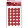ETIQUETAS CIRCULARES OFFICE DEPOT ROJAS CON 480 PZ