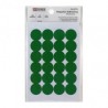 ETIQUETAS ADESIVAS VERDES CIRCULARES 1.9CM