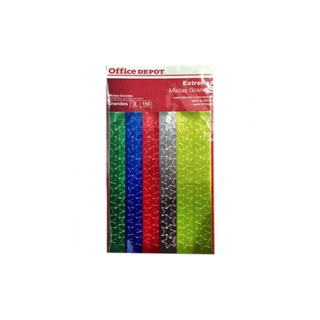 ETIQUETAS DE ESTRELLA OFFICE DEPOT CON 156 COLORES